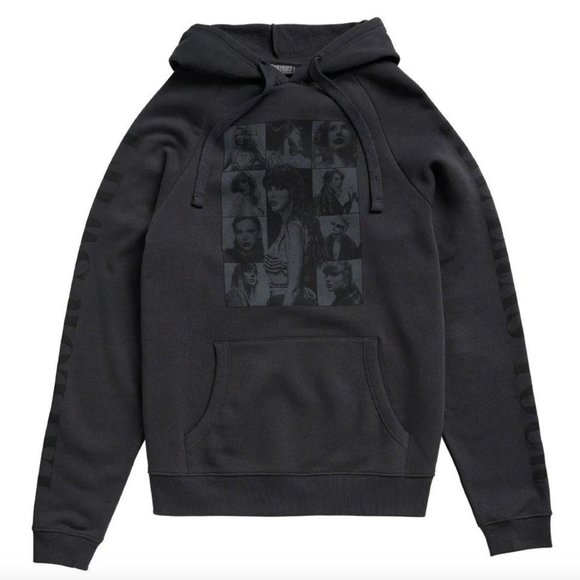 Taylor Swift Eras Tour Black Hoodie Pullover Sweatshirt - Large - Picture 1 of 16